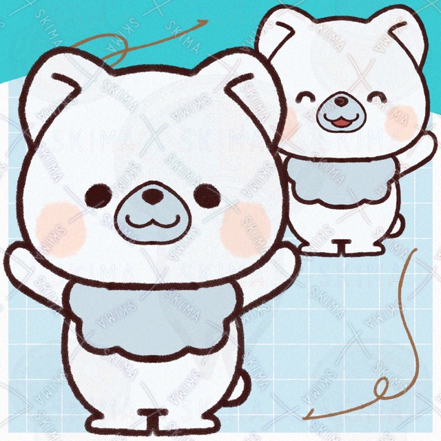 腕を広げるしろくま（全10種）