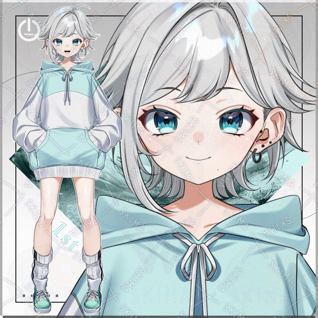 【1点限定】ビッグパーカーの女の子【IRIAM対応】