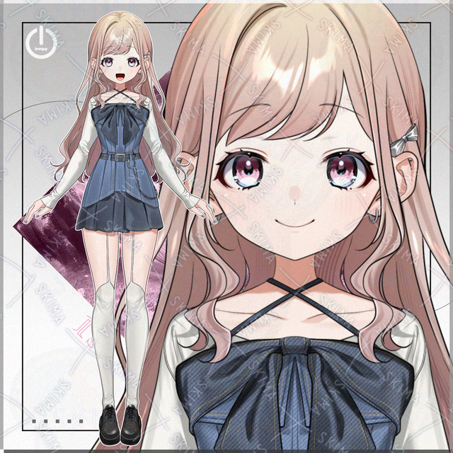 【1点限定】デニムワンピの女の子【IRIAM対応】