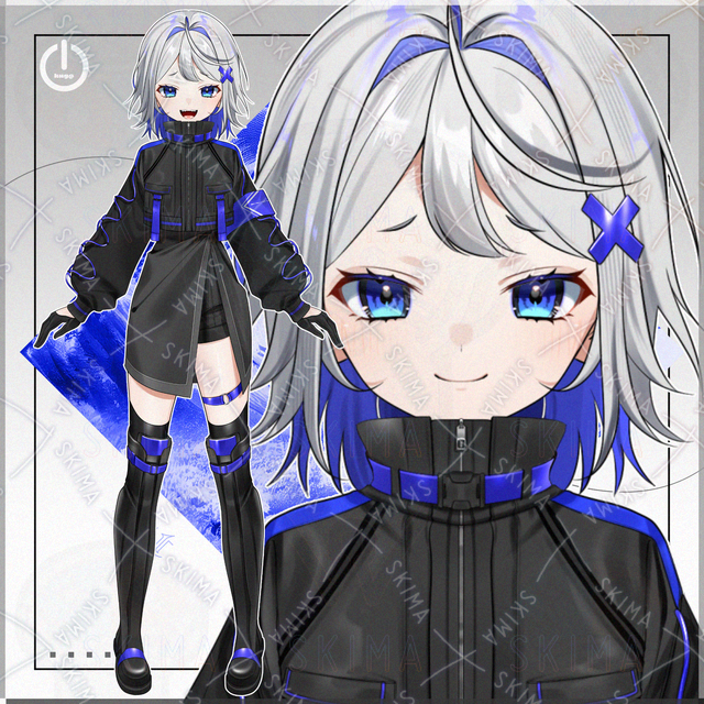 【1点限定】サイバーパンクガール-青-【IRIAM対応】