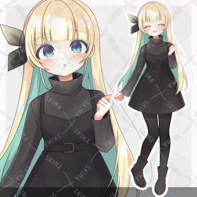 明るい髪で地味めな女の子