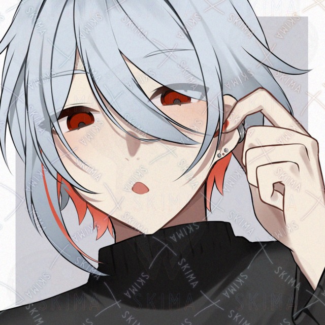 銀髪男性【透過差分あり】