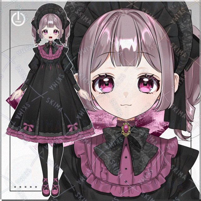 【1点限定】ローズピンクゴスロリの女の子【IRIAM対応】