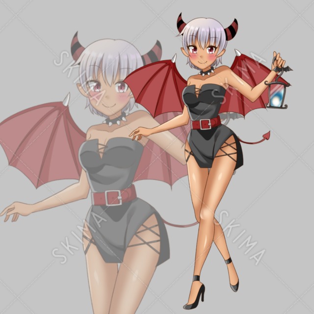 褐色の小悪魔【表情6種】