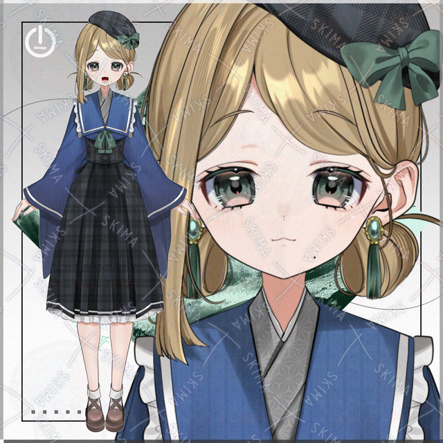 【1点限定】制服風和風ロリータの女の子【IRIAM対応】