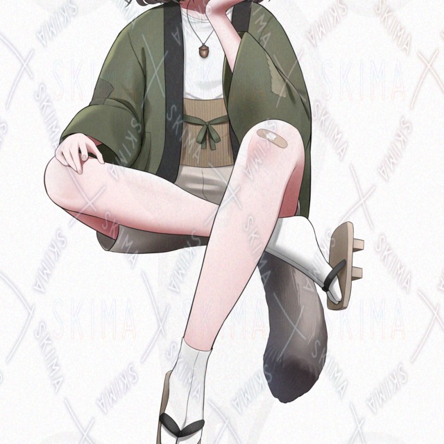 不老のちびっこたぬき剣豪師匠系女子【表情差分5種＋小物差分】の商品画像5枚目