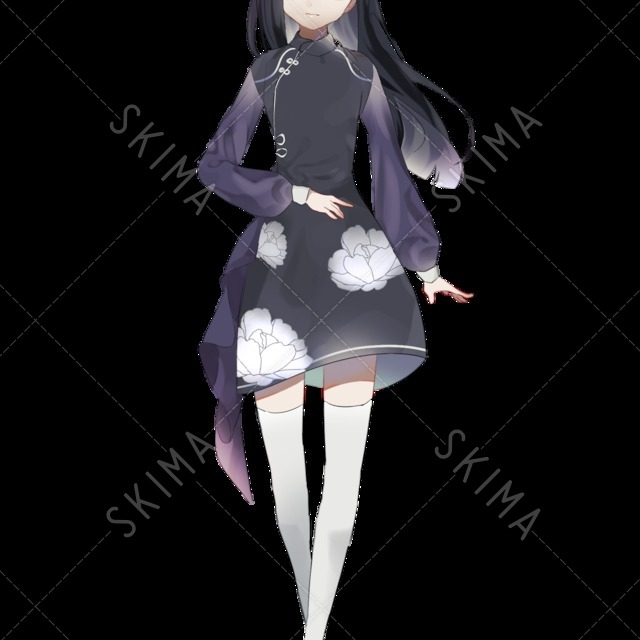 チャイナ服風女の子の立ち絵セット スキマ スキルのオーダーメイドマーケット Skima