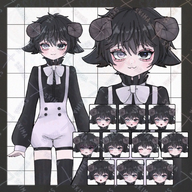 羊の子　【表情10種】adopt4