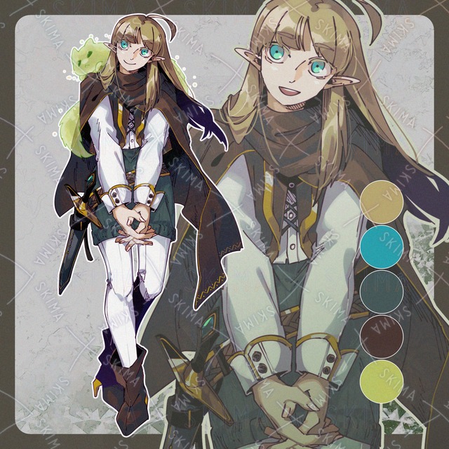 【表情7種】エルフ耳の子