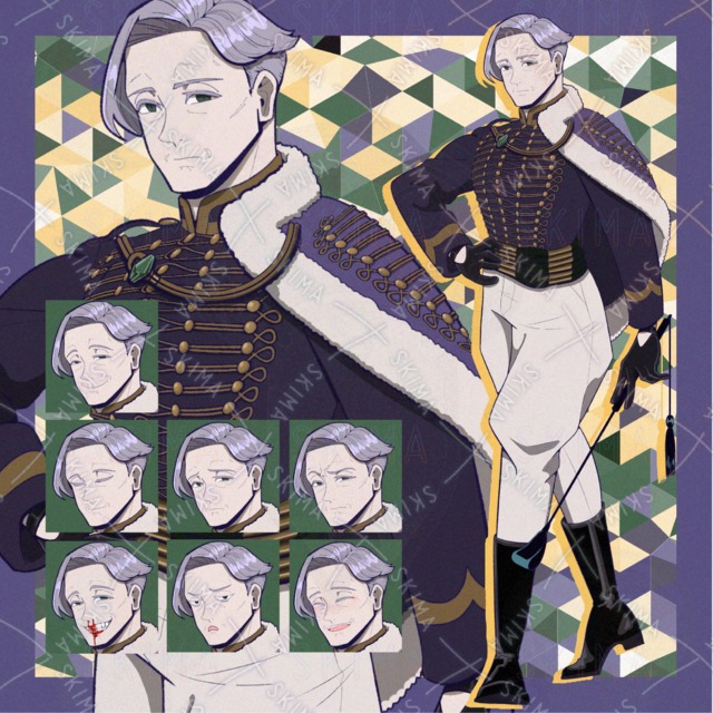 西洋風軍服のおじさん