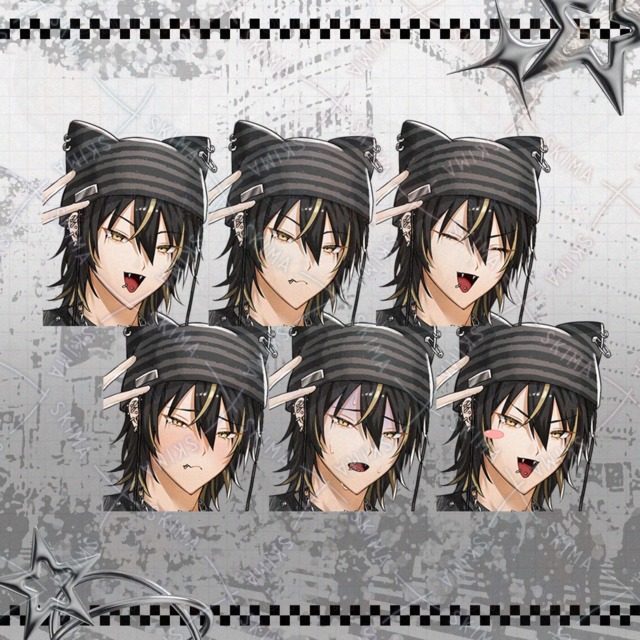 표정차이 6종】adopt002_펑크 패션 소년 상품 이미지 2번째