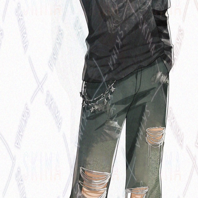 표정차이 6종】adopt002_펑크 패션 소년 상품 이미지 4번째