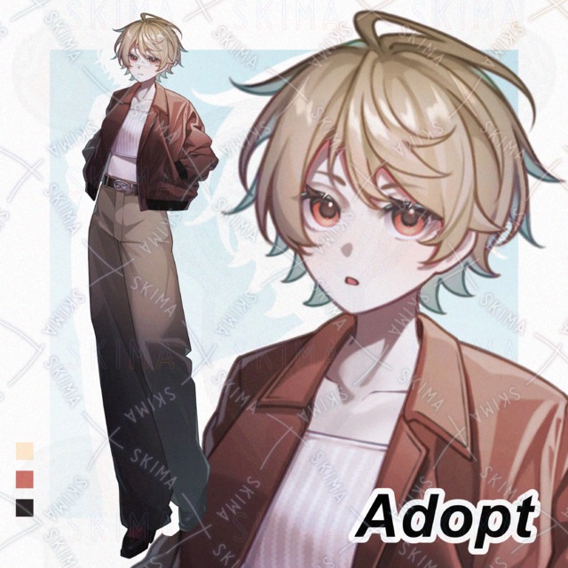 【Adopt】ボーイッシュ少女 表情差分10種