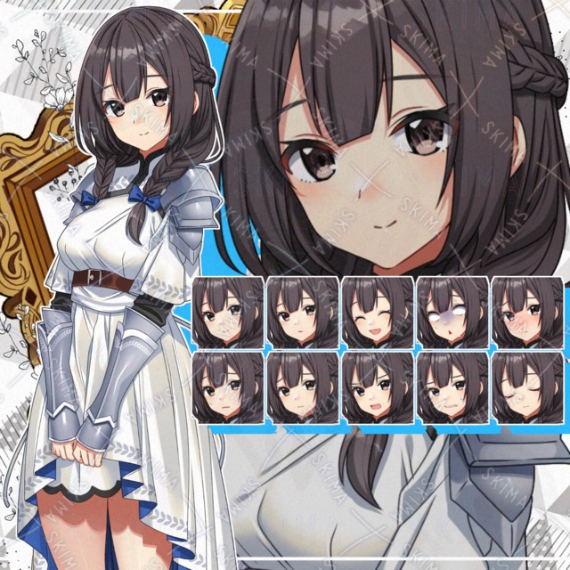 【表情10種】初々しい雰囲気の少女冒険者