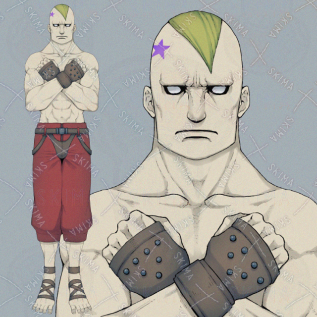格闘家風男性