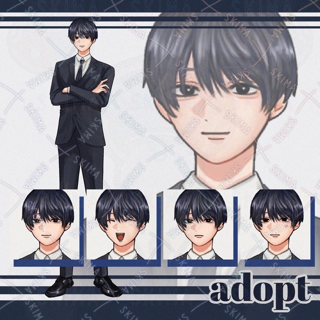 【SALE】スーツの男性【表情差分4種類】