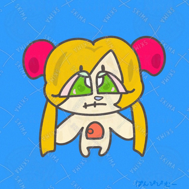 1.ゆるいかわいいイラスト 「ぽんぴぴむー」
