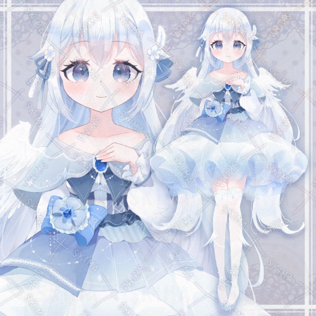 【IRIAM対応】天使の女の子　表情6種