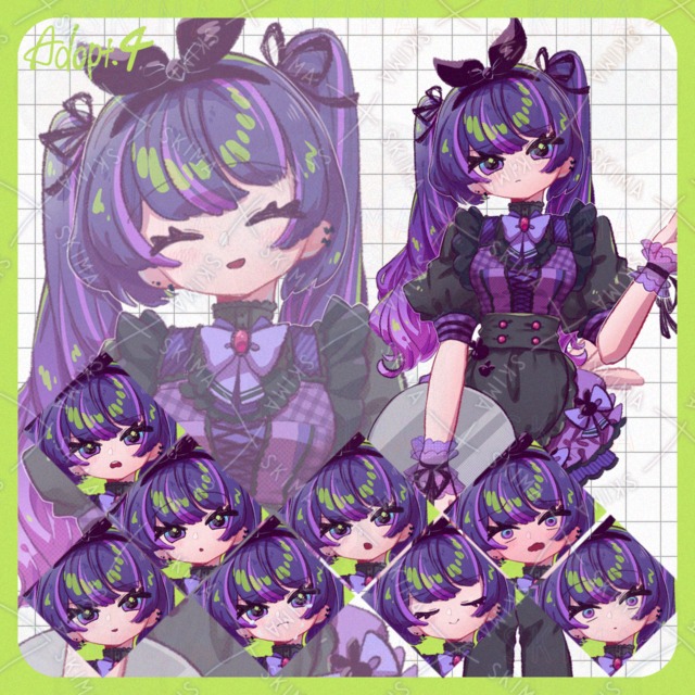 黒紫メイドAdopt.4