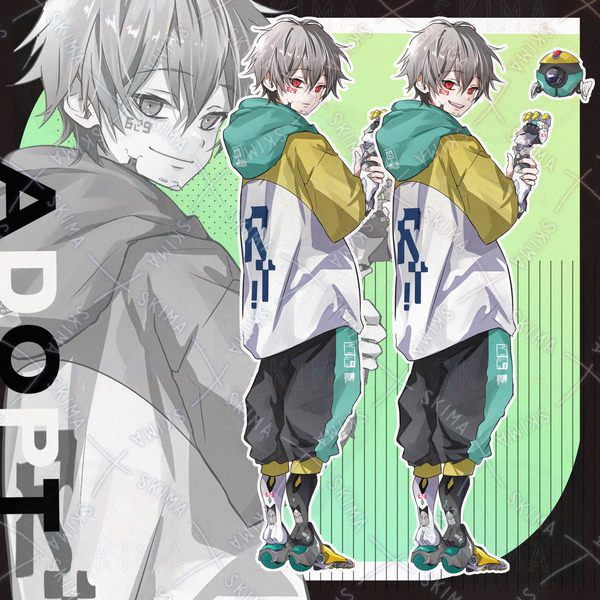 サイボーグ風男の子【表情差7種+ロボット】 | SKIMA（スキマ）