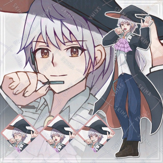 【表情8種】魔法使いアイドルの男性【立ち絵】