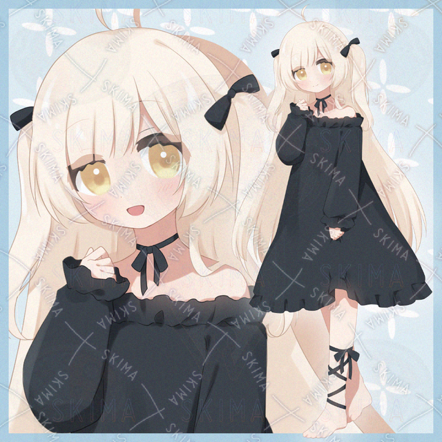 【立ち絵】金髪ハーフツインの女の子