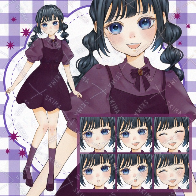 【限定SALE】おさげの女の子