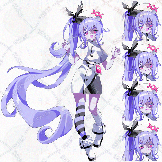 【表情4種】ゾンビナース　女の子　立ち絵