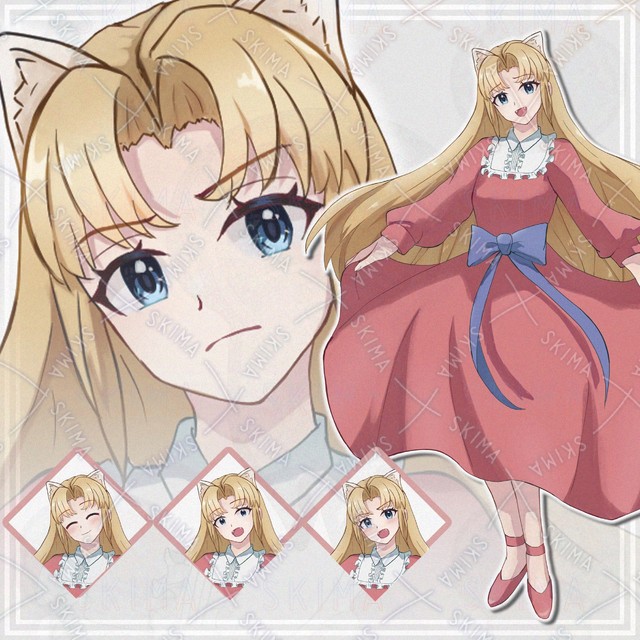 【表情8種】金髪ケモ耳女の子【立ち絵】