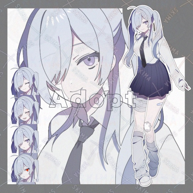 Adopt29　TRPG全身立ち絵[表情差分/全5種]