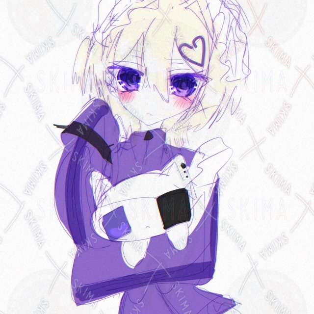 1枚絵 地雷系 紫