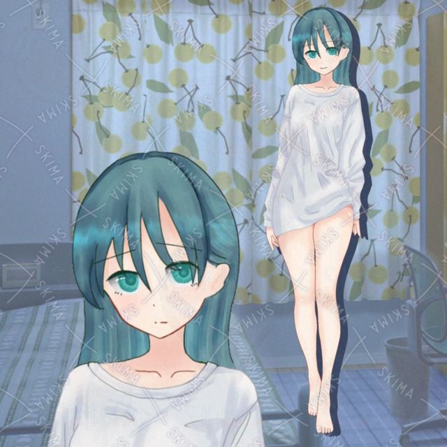 【差分3種】部屋着のお姉さん