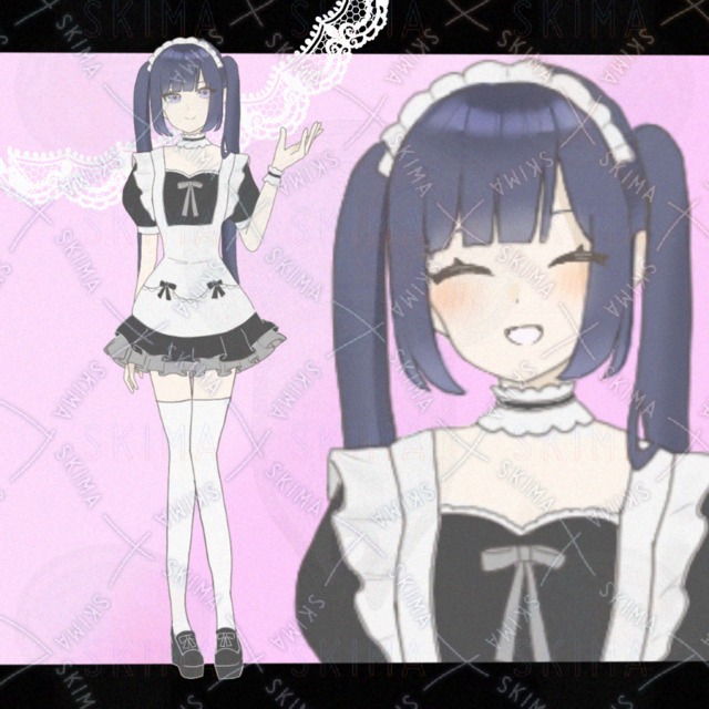 [表情8種]ツインテールメイド