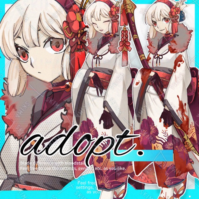 【表情差分8種+武器・血糊差分】adopt