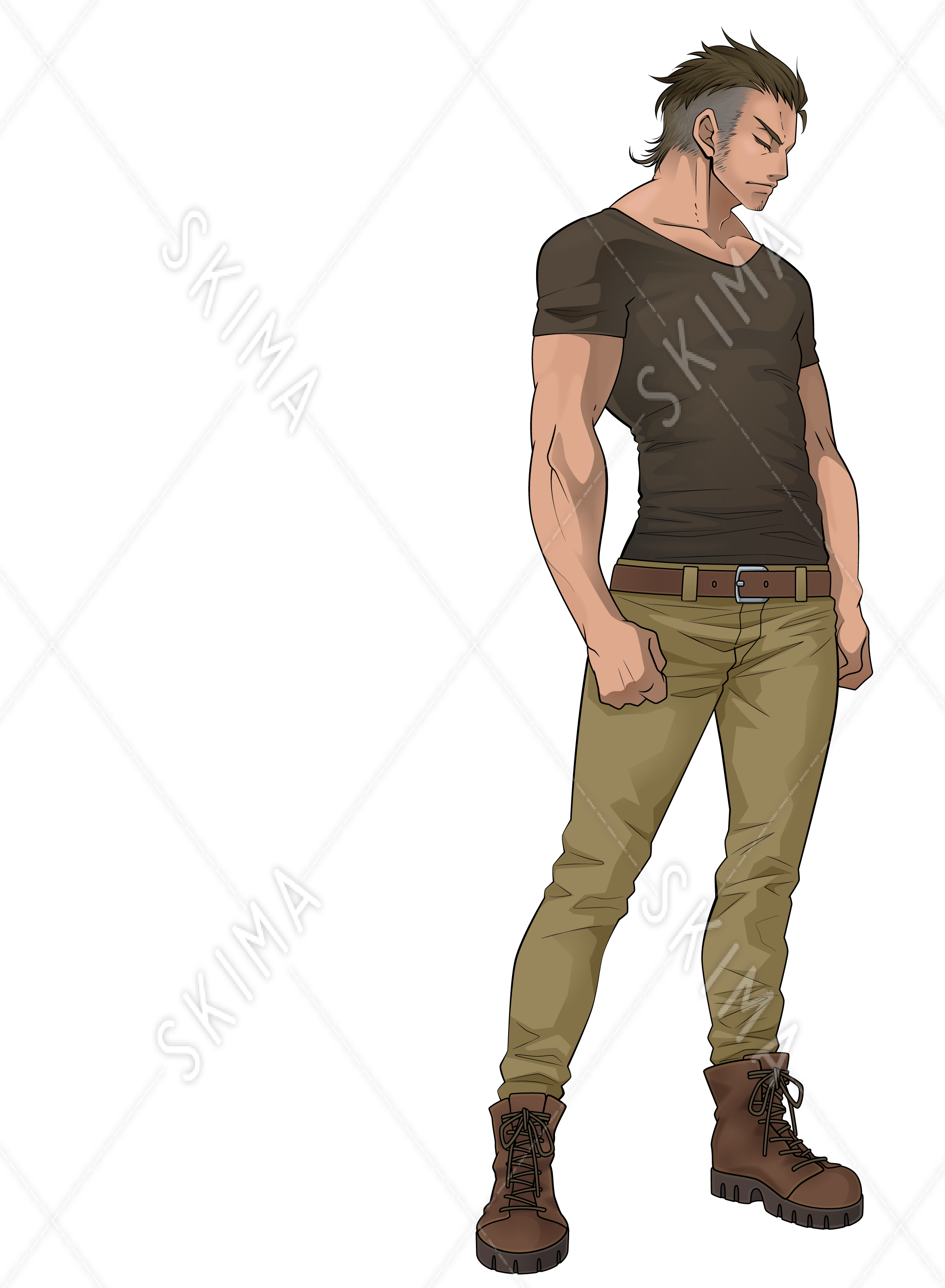 筋肉質な男性 スキマ スキルのオーダーメイドマーケット SKIMA