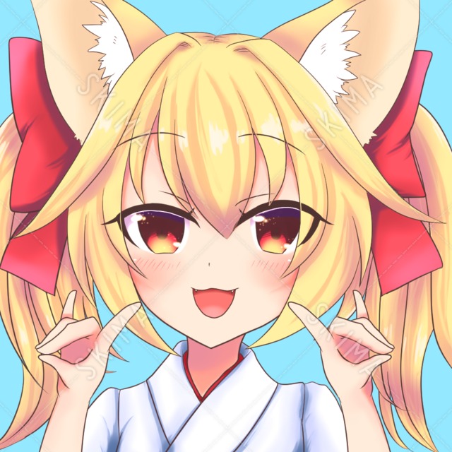 狐の女の子アイコン