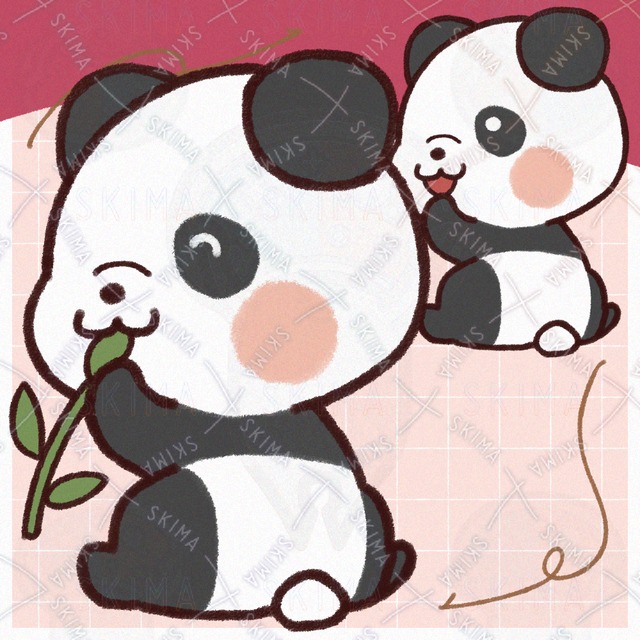 うしろ向きのパンダ（全10種）