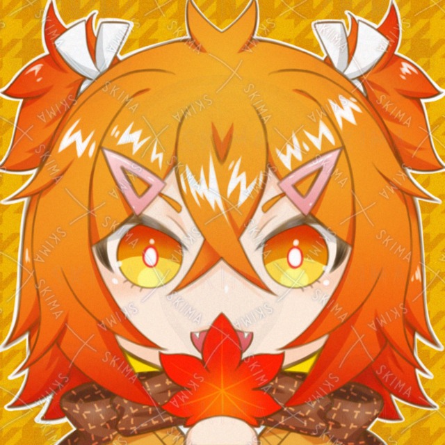 【アイコン】秋風アイコン（もみじ）