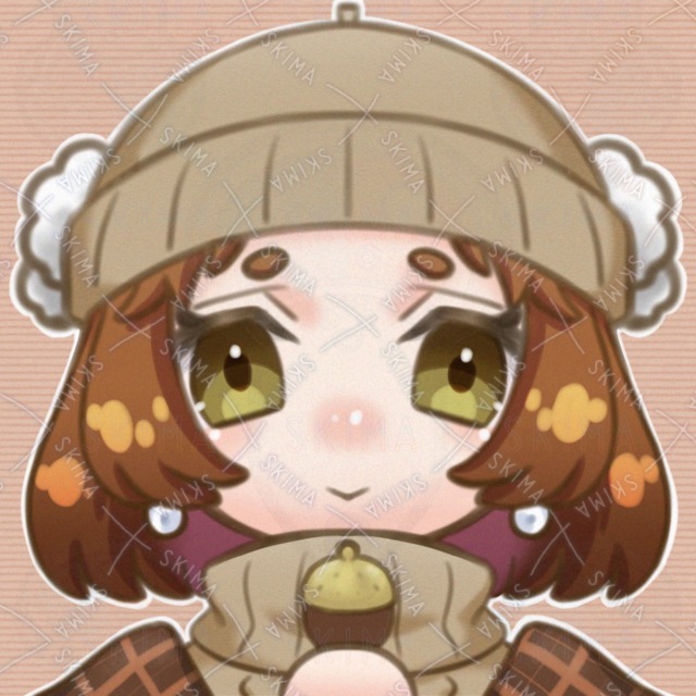 【アイコン】秋風アイコン（どんぐり）