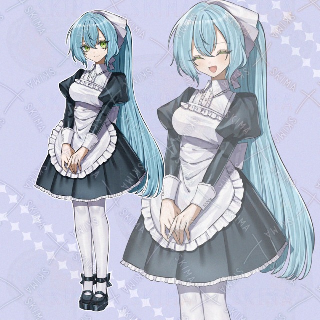 女の子全身立ち絵【表情差分9種】