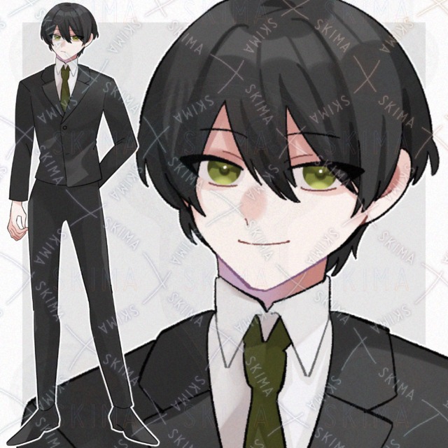 スーツの男性【表情5種】