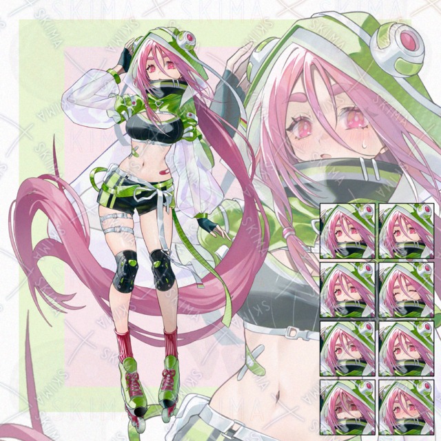 ローラースケートな女性