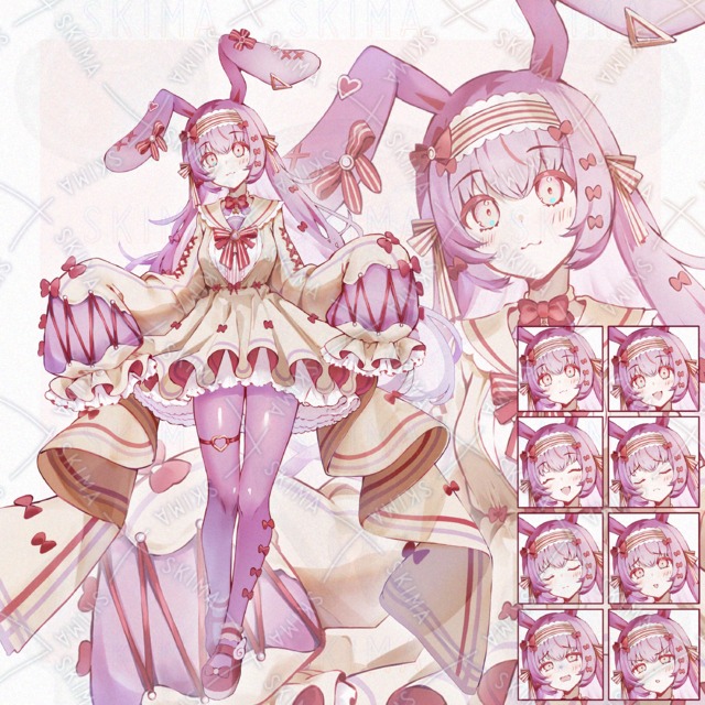 うさぎ耳のメルヘンな女の子