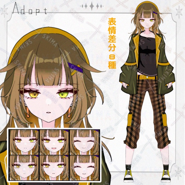 【表情差分8種】オッドアイ