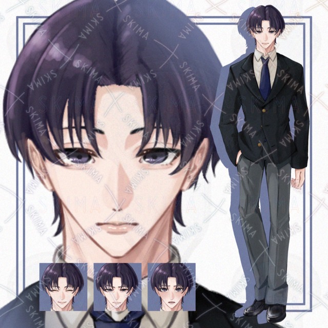 【表情差分7＋私服差分2】制服・スーツ男性