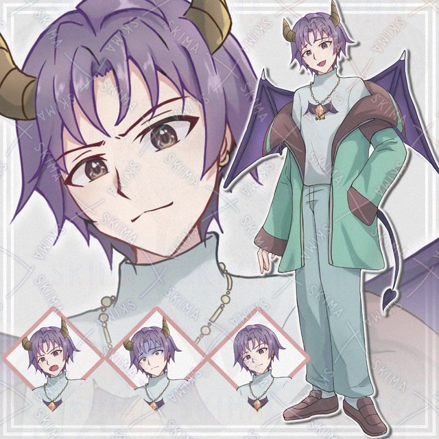 【表情8種】悪魔男性【立ち絵】オマケ付き