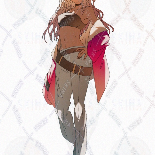 Image 4 of Girls Gal Girls Blonde Long Pink Casual