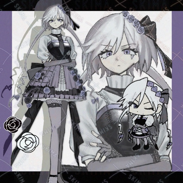 紫と黒薔薇のお嬢様