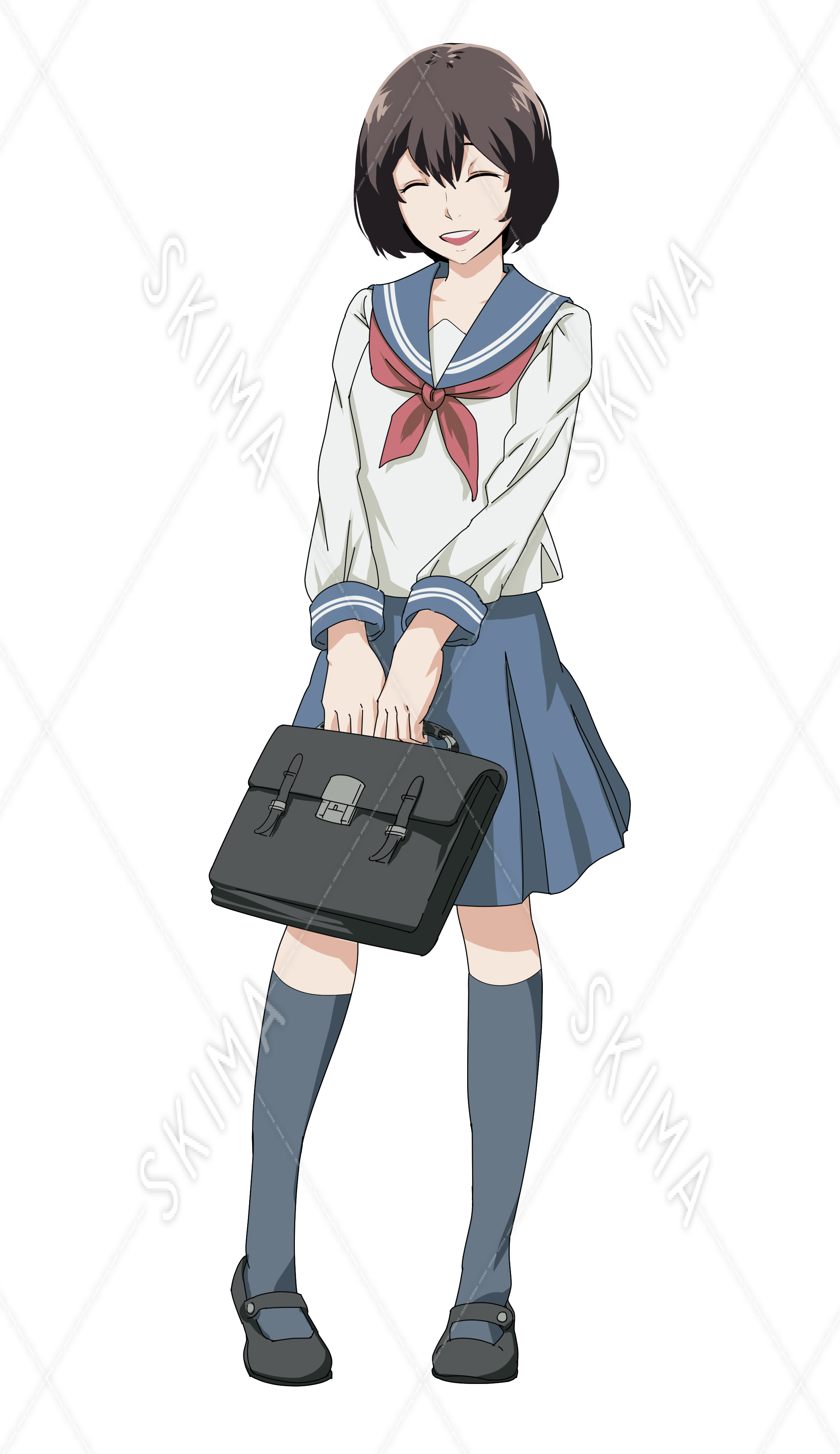 アニメ塗り 女子高生 スキマ スキルのオーダーメイドマーケット Skima