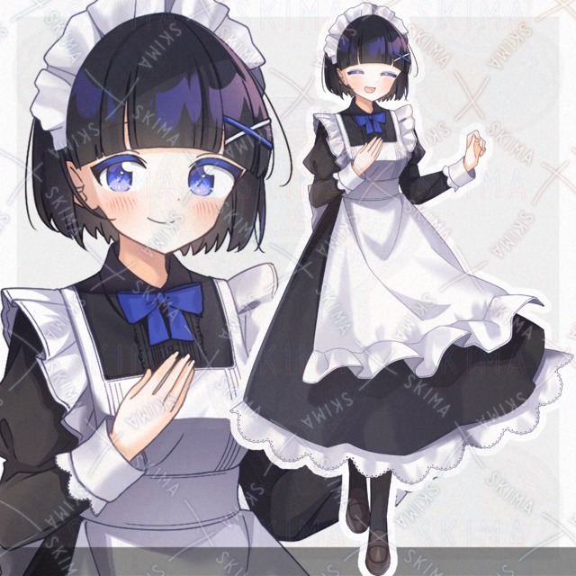 おかっぱのクラシカルメイドさん